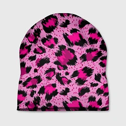 Шапка Розовый леопард