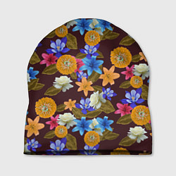 Шапка Exotic Flowers, цвет: 3D-принт