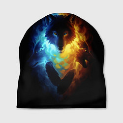 Шапка Волки в огне, цвет: 3D-принт