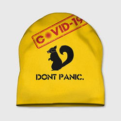 Шапка Dont Panic covid-19, цвет: 3D-принт