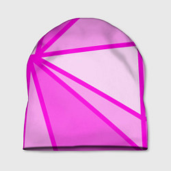 Шапка Осколки розового стекла, цвет: 3D-принт