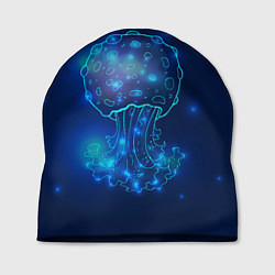 Шапка Медуза на синем, цвет: 3D-принт