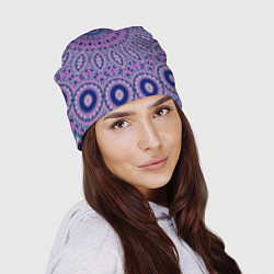 Шапка Сиреневый калейдоскоп, цвет: 3D-принт — фото 2