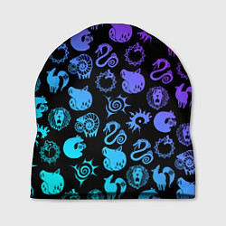 Шапка 7 СМЕРТНЫХ ГРЕХОВ НЕОН ЭМБЛЕМЫ, цвет: 3D-принт