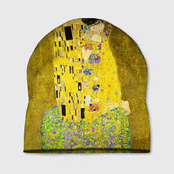 Шапка Влюблённые поцелуй художник Климт, цвет: 3D-принт
