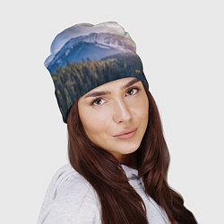 Шапка Горы Лес Солнце, цвет: 3D-принт — фото 2