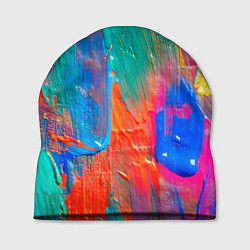 Шапка Мазки масляной краски Абстракция Oil Paint Strokes, цвет: 3D-принт