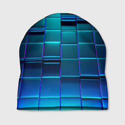 Шапка BLUE SQUARES, цвет: 3D-принт