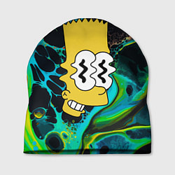 Шапка Голова Барта Симпсона - глитч, цвет: 3D-принт