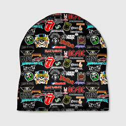Шапка Famous musical rock bands, цвет: 3D-принт