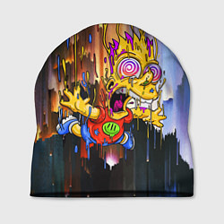 Шапка Барт Симпсон, свободное падение - стилизация, цвет: 3D-принт