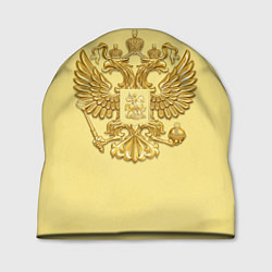 Шапка Герб России - золото, цвет: 3D-принт