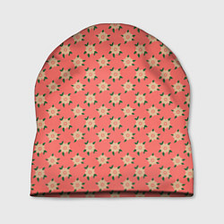 Шапка Минимализм - цветочки, цвет: 3D-принт