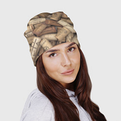 Шапка Винные пробки - композиция, цвет: 3D-принт — фото 2