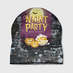 Шапка Ночная вечеринка - Pumpkin, цвет: 3D-принт