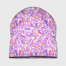 Шапка Лиловые колючки акварель, цвет: 3D-принт