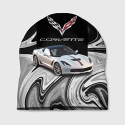 Шапка Chevrolet Corvette - Motorsport - Racing team, цвет: 3D-принт