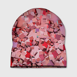 Шапка Розовые кубы, цвет: 3D-принт