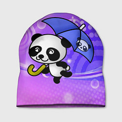 Шапка Панда с зонтиком бежит в гости