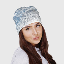 Шапка Абстрактный ледяной паттерн, цвет: 3D-принт — фото 2