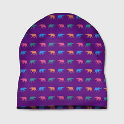Шапка Разноцветные слоны