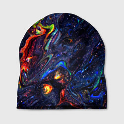 Шапка Размытые космические краски