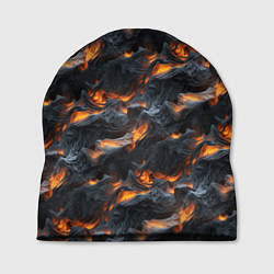 Шапка Огненные волны - pattern, цвет: 3D-принт