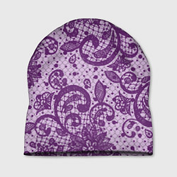 Шапка Фиолетовая фантазия, цвет: 3D-принт