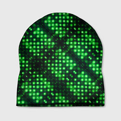 Шапка Яркие зеленые точки, цвет: 3D-принт