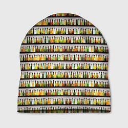 Шапка Бутылки с разным алкоголем, цвет: 3D-принт