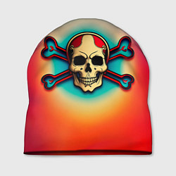 Шапка Красочный веселый роджер, цвет: 3D-принт