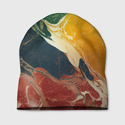 Шапка Мраморная радуга, цвет: 3D-принт