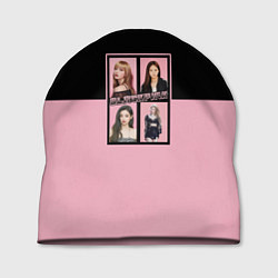 Шапка Черно-розовые K-pop группа, цвет: 3D-принт