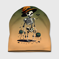 Шапка Funny skeleton - halloween - neural network, цвет: 3D-принт