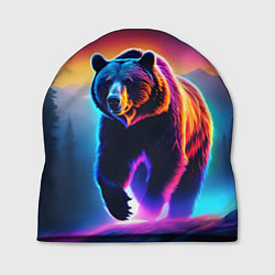 Шапка Люминесцентный медведь гризли, цвет: 3D-принт