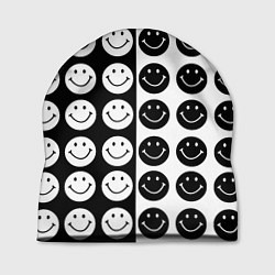 Шапка Smiley black and white, цвет: 3D-принт