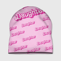 Шапка Дочь в стиле барби - розовый паттерн, цвет: 3D-принт