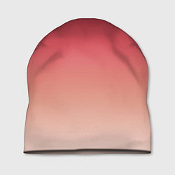 Шапка Градиент красно-бежевый, цвет: 3D-принт