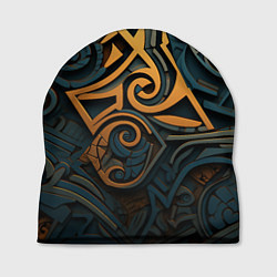 Шапка Абстрактный узор в викингском стиле, цвет: 3D-принт