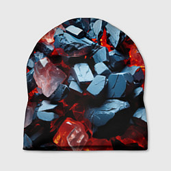 Шапка Янтарные камни асбтракция