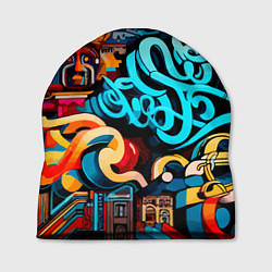 Шапка Abstract graffiti - ai art, цвет: 3D-принт