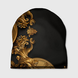 Шапка Золотые объемные узоры, цвет: 3D-принт