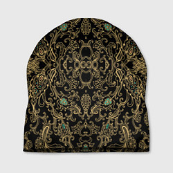 Шапка Славянский этнический орнамент с позолотой, цвет: 3D-принт