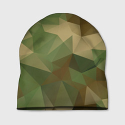 Шапка Камуфляжный геометрический паттерн, цвет: 3D-принт