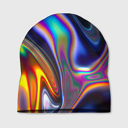 Шапка Жидкая голографическая бензиновая абстракция, цвет: 3D-принт
