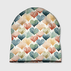 Шапка Разноцветные нарисованные сердечки, цвет: 3D-принт