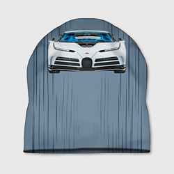 Шапка Bugatti Centodieci - белая бугатти чентодиечи, цвет: 3D-принт
