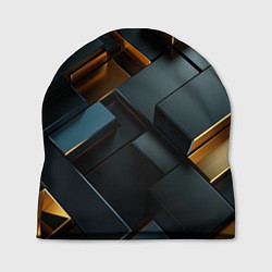 Шапка Черные и золотые слитки, цвет: 3D-принт