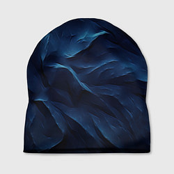 Шапка Синие глубокие абстрактные волны, цвет: 3D-принт