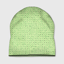 Шапка Салатовый паттерн в мелкую полосочку, цвет: 3D-принт